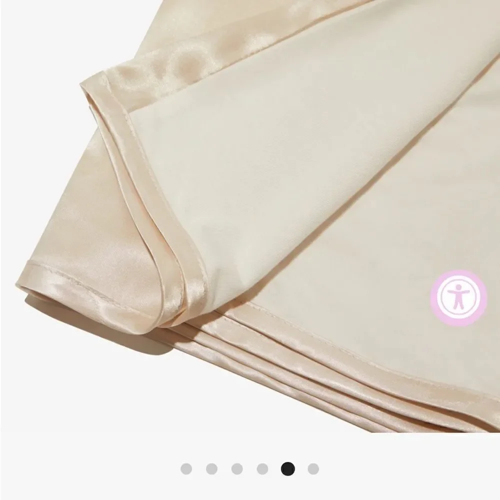 Silked golden tan satin pillowcase sleeve - brand new